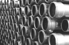 9m Bauer Ended Aluminium Pipes