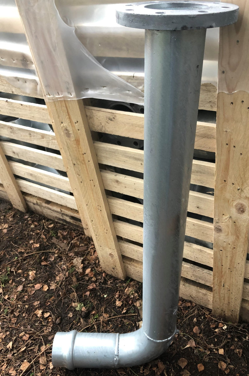 110mm Female Swan Neck with DN100mm flange